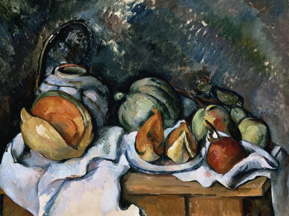 Still Life With Fruits And A Ginger Pot By Paul Cezanne Fine Art Print 2