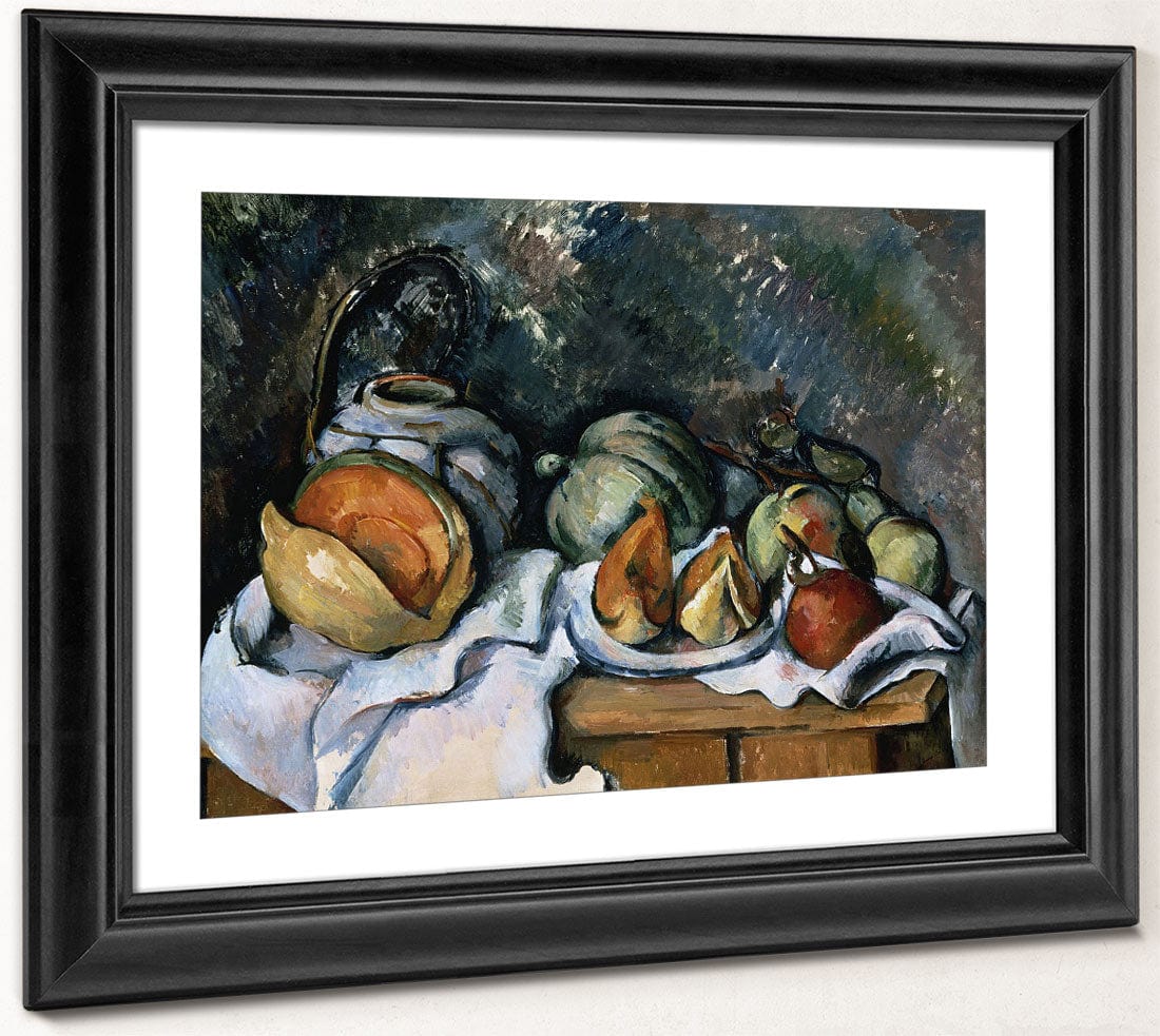 Still Life With Fruits And A Ginger Pot By Paul Cezanne Fine Art Print 2