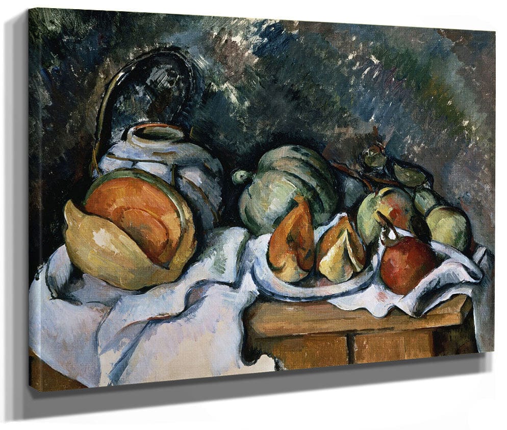 Still Life With Fruits And A Ginger Pot By Paul Cezanne Fine Art Print 2