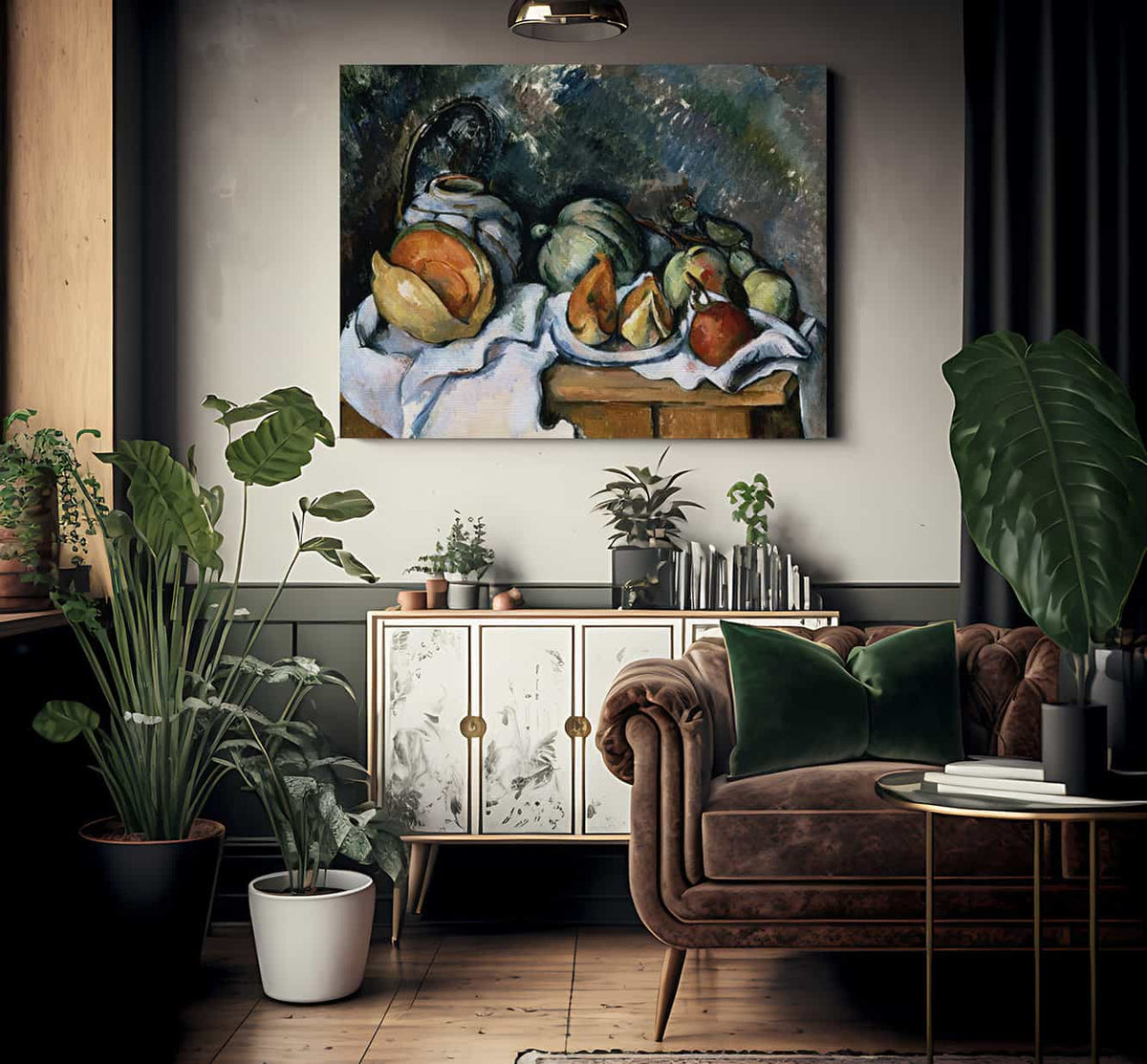 Still Life With Fruits And A Ginger Pot By Paul Cezanne Fine Art Print 2