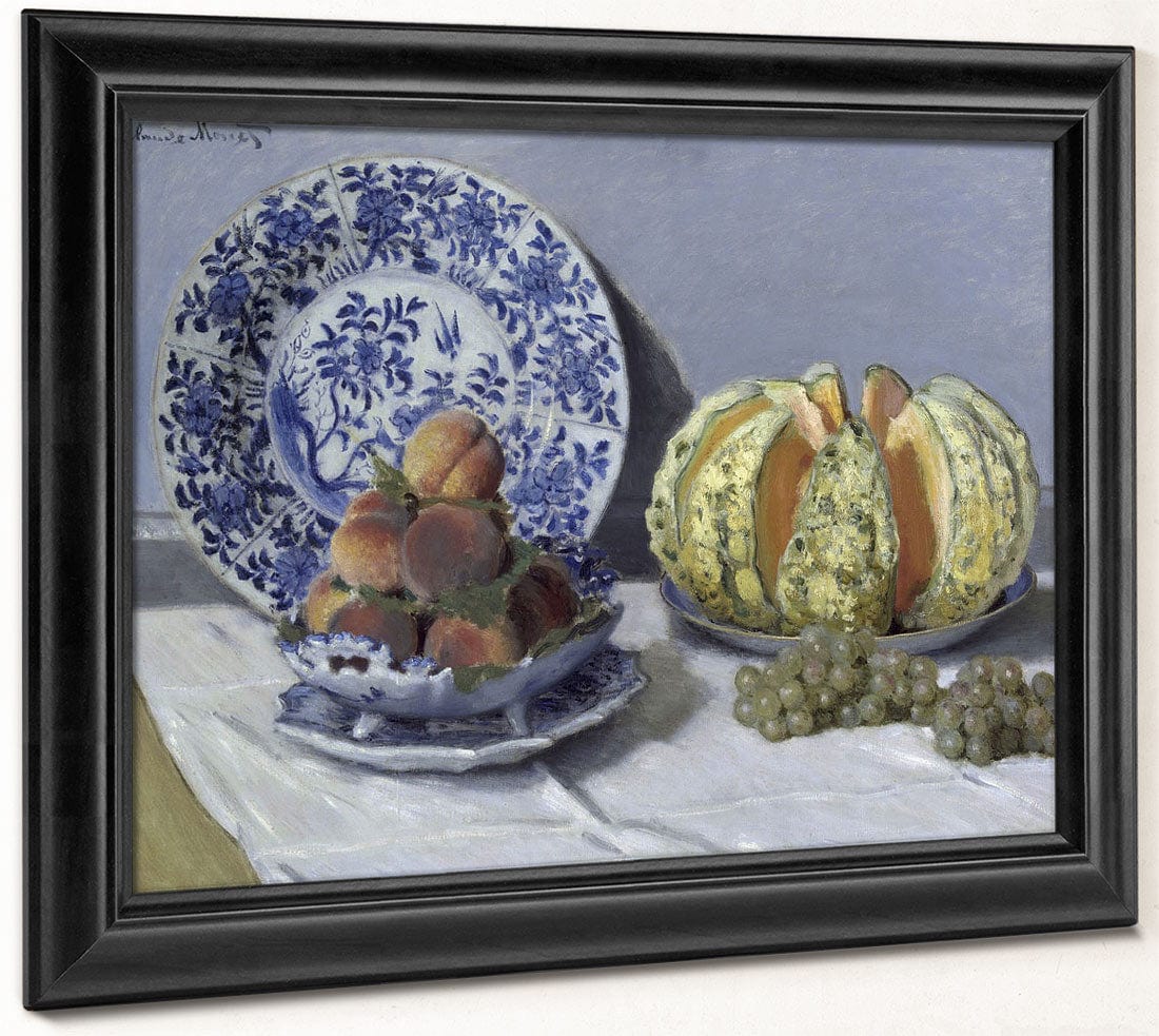 Still Life With Melon By Claude Monet Fine Art Print 2