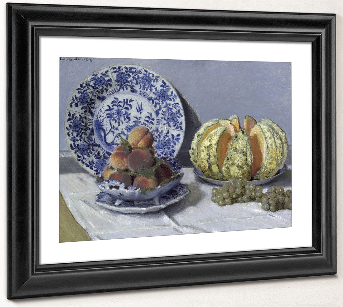 Still Life With Melon By Claude Monet Fine Art Print 2