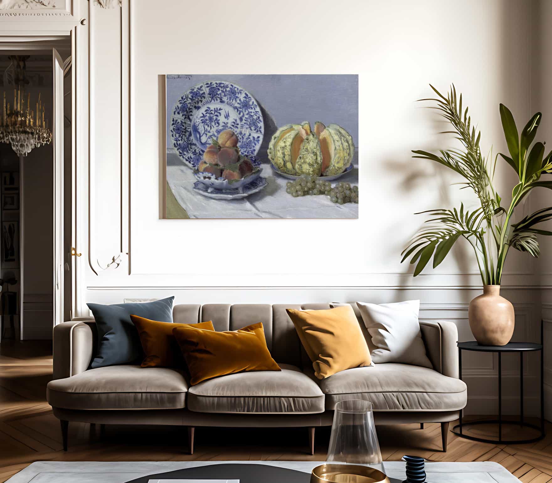 Still Life With Melon By Claude Monet Fine Art Print 2