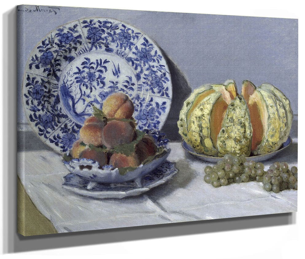 Still Life With Melon By Claude Monet Fine Art Print 2