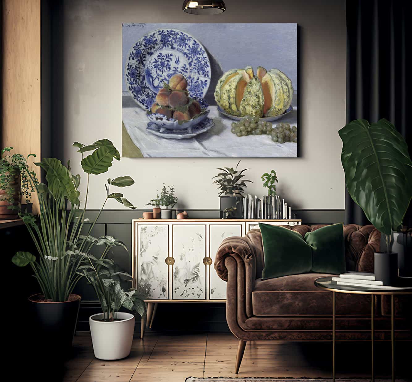 Still Life With Melon By Claude Monet Fine Art Print 2
