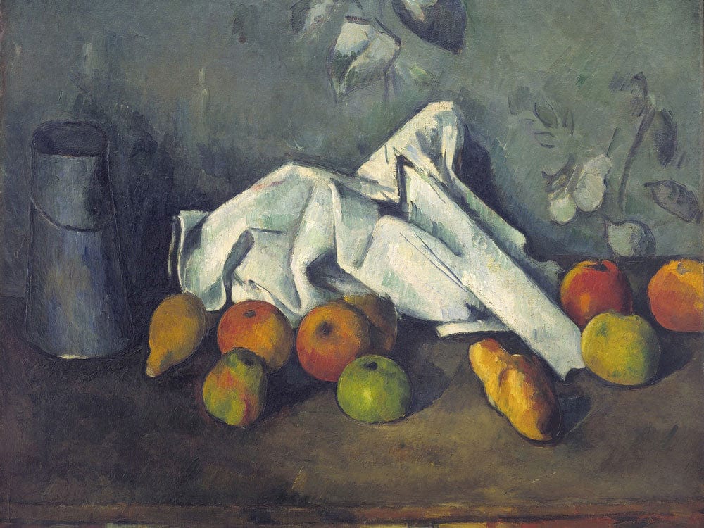 Still Life With Milk Can And Apples By Paul Cezanne Fine Art Print 2