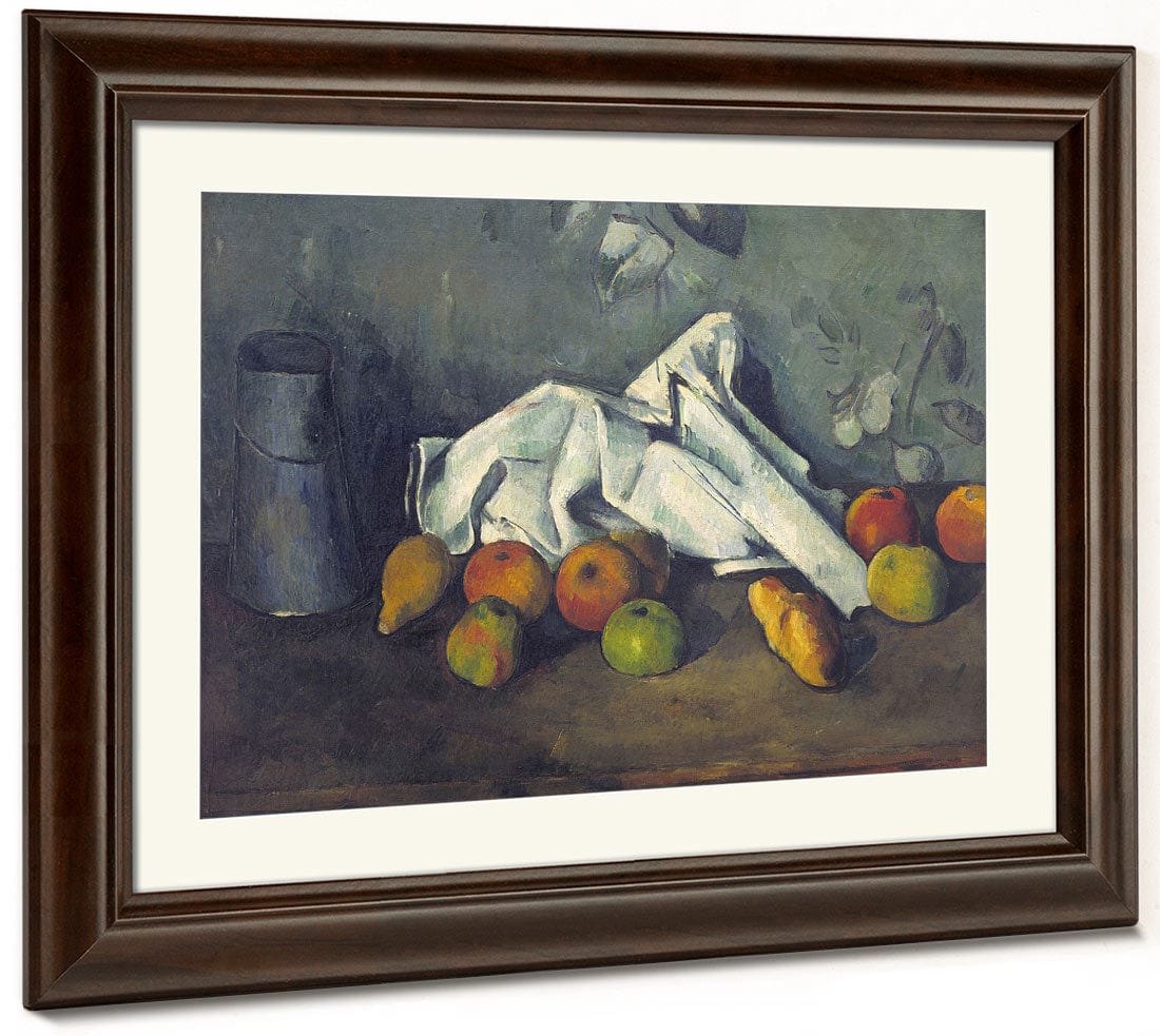 Still Life With Milk Can And Apples By Paul Cezanne Fine Art Print 2