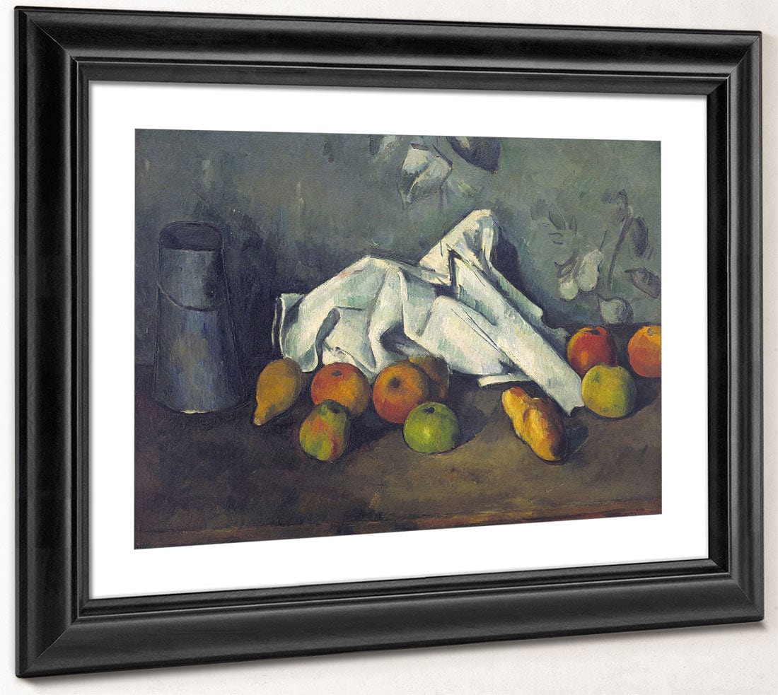 Still Life With Milk Can And Apples By Paul Cezanne Fine Art Print 2