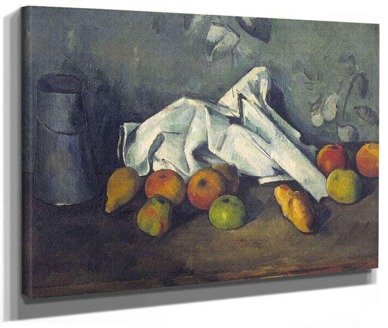 Still Life With Milk Can And Apples By Paul Cezanne Fine Art Print 2