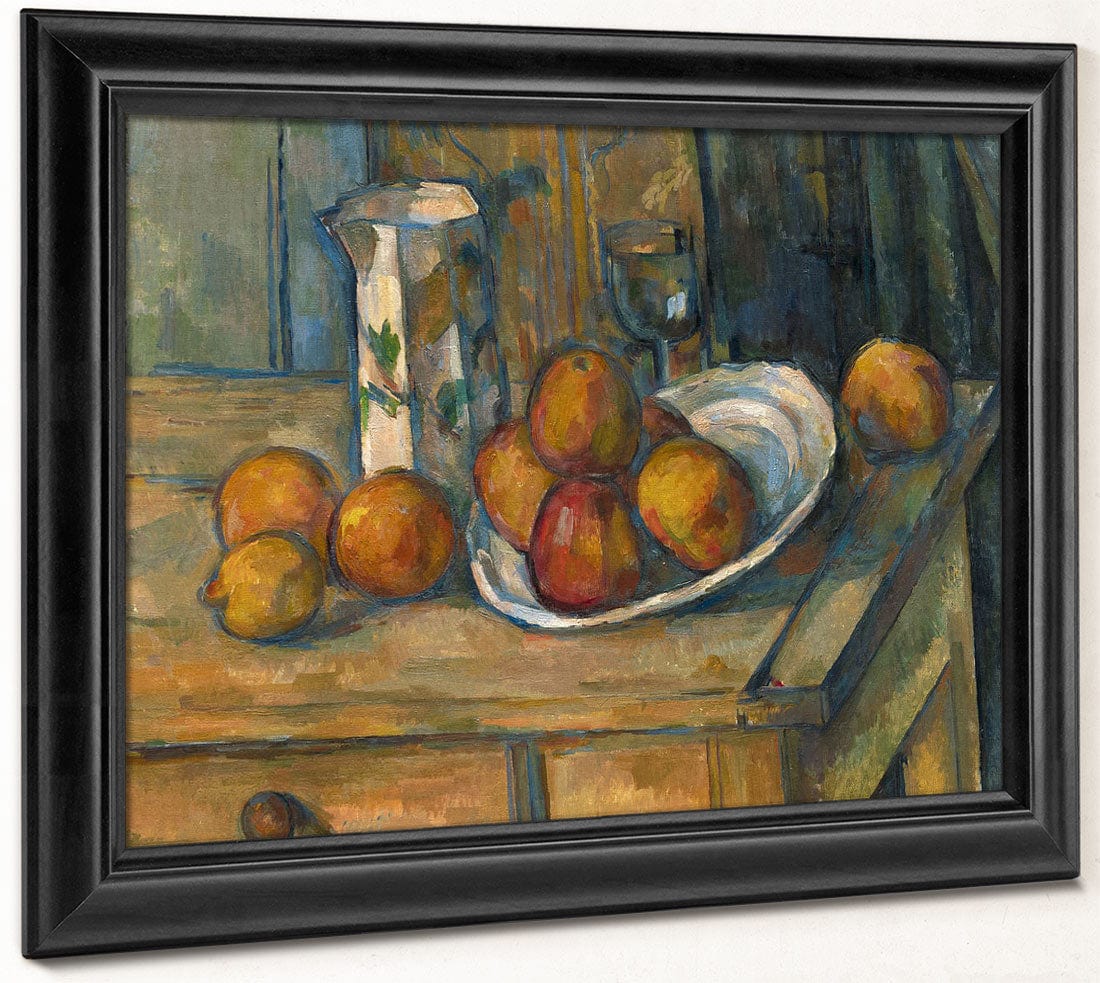 Still Life With Milk Jug And Fruit 2 By Paul Cezanne Fine Art Print 2