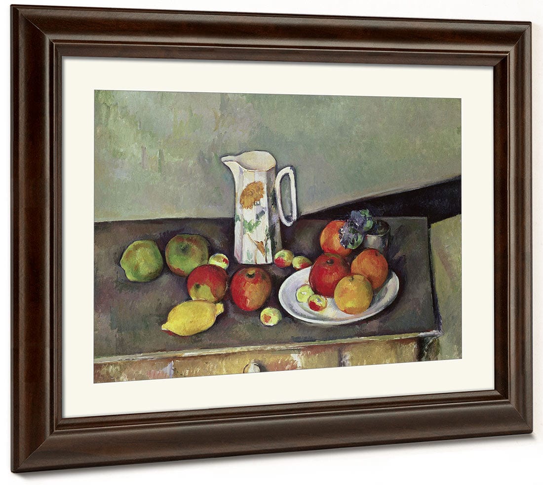 Still Life With Milk Jug And Fruit By Paul Cezanne Fine Art Print 2