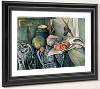 Still Life With Pitcher And Aubergines By Paul Cezanne Fine Art Print 2