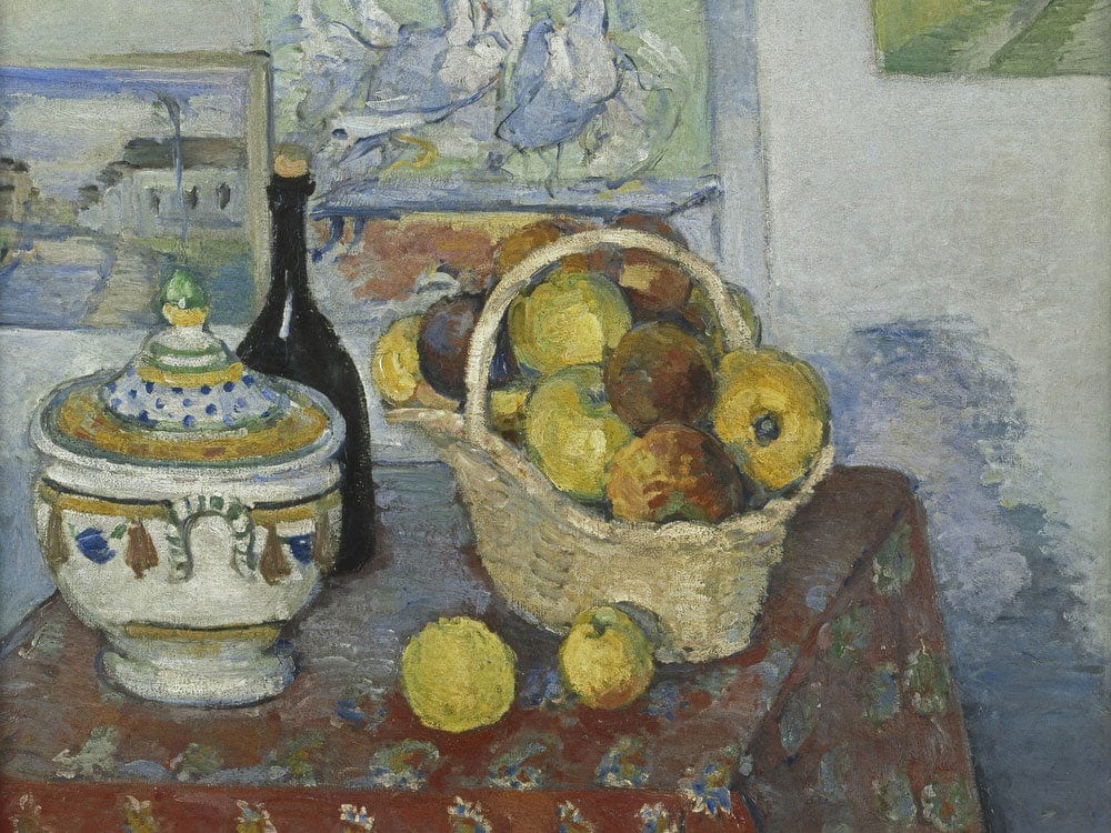 Still Life With Soup Tureen By Paul Cezanne Fine Art Print 2