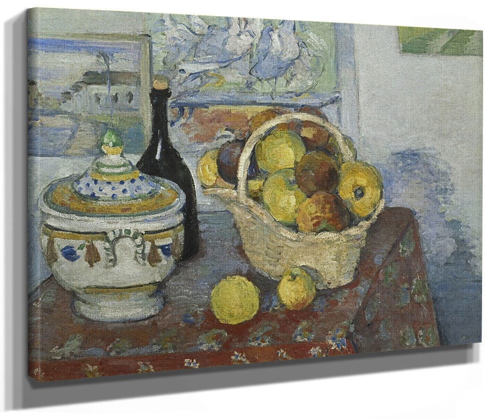 Still Life With Soup Tureen By Paul Cezanne Fine Art Print 2