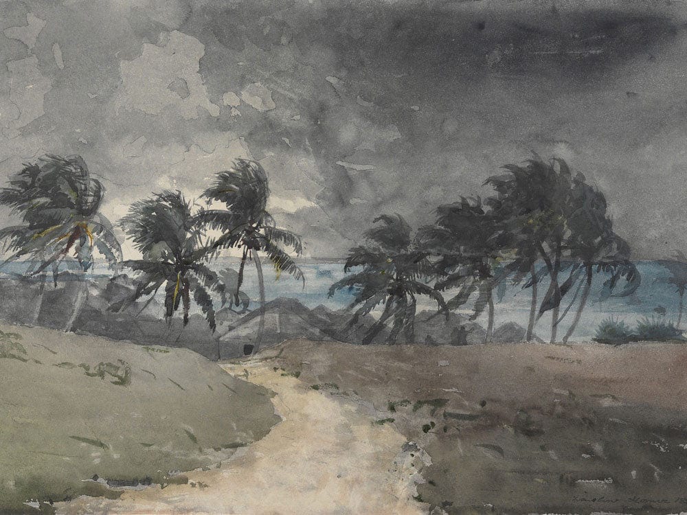 Storm, Bahamas By Winslow Homer Fine Art Print 2
