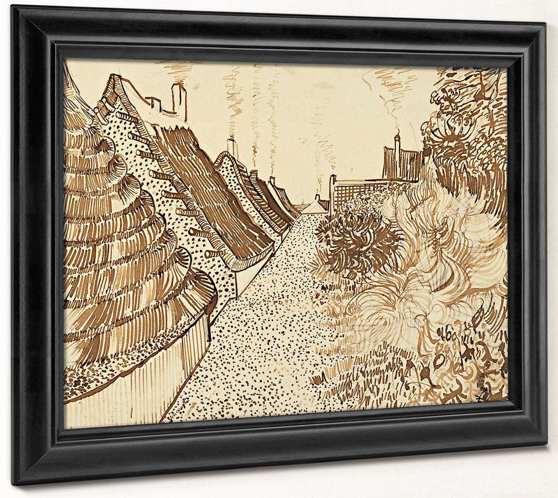 Street At Saintes Maries By Vincent Van Gogh Fine Art Print 2