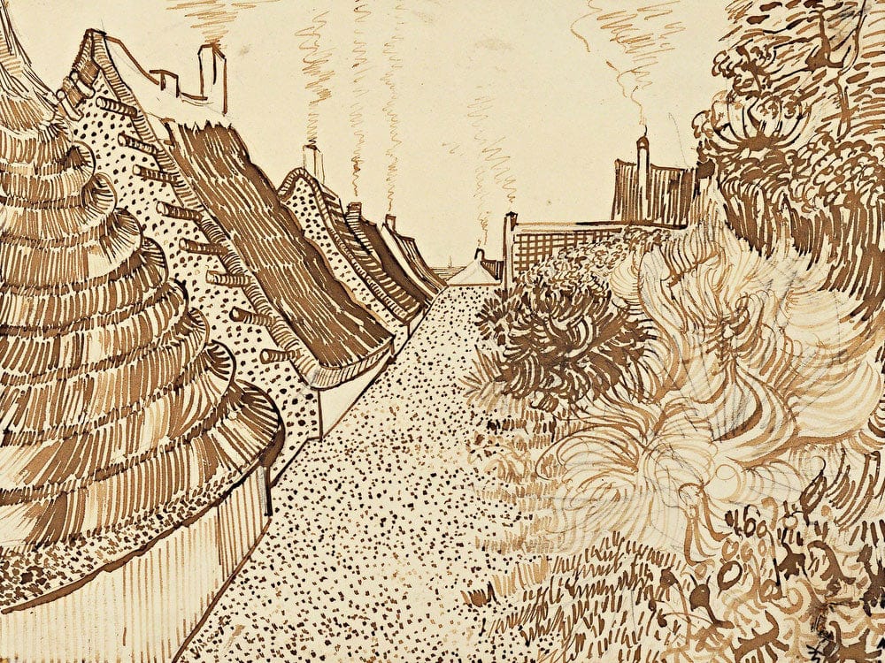 Street At Saintes Maries By Vincent Van Gogh Fine Art Print 2