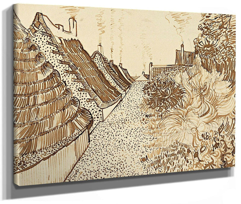 Street At Saintes Maries By Vincent Van Gogh Fine Art Print 2