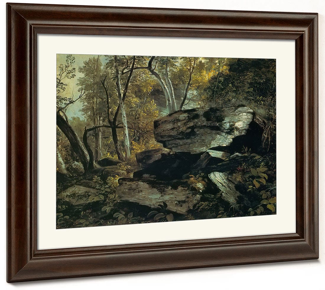 Study By From By Nature By Rocks By And By Trees By Asher By Brown By Durand Fine Art Print 2