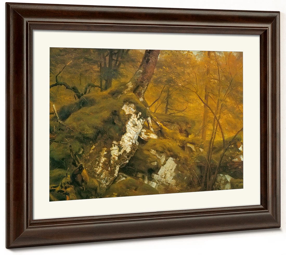 Study By Of By A By Wood By Interior By Asher By Brown By Durand Fine Art Print 2