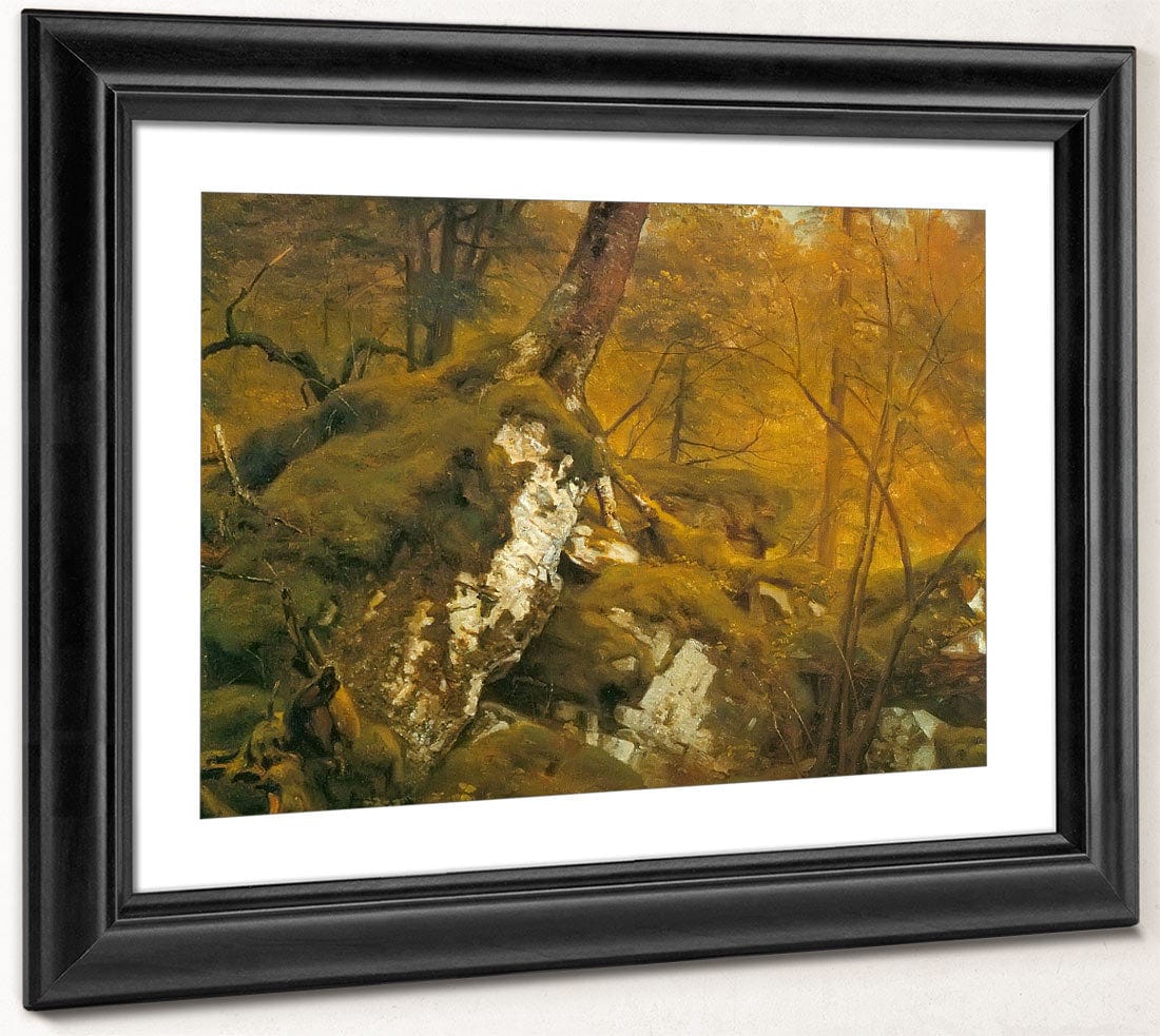 Study By Of By A By Wood By Interior By Asher By Brown By Durand Fine Art Print 2