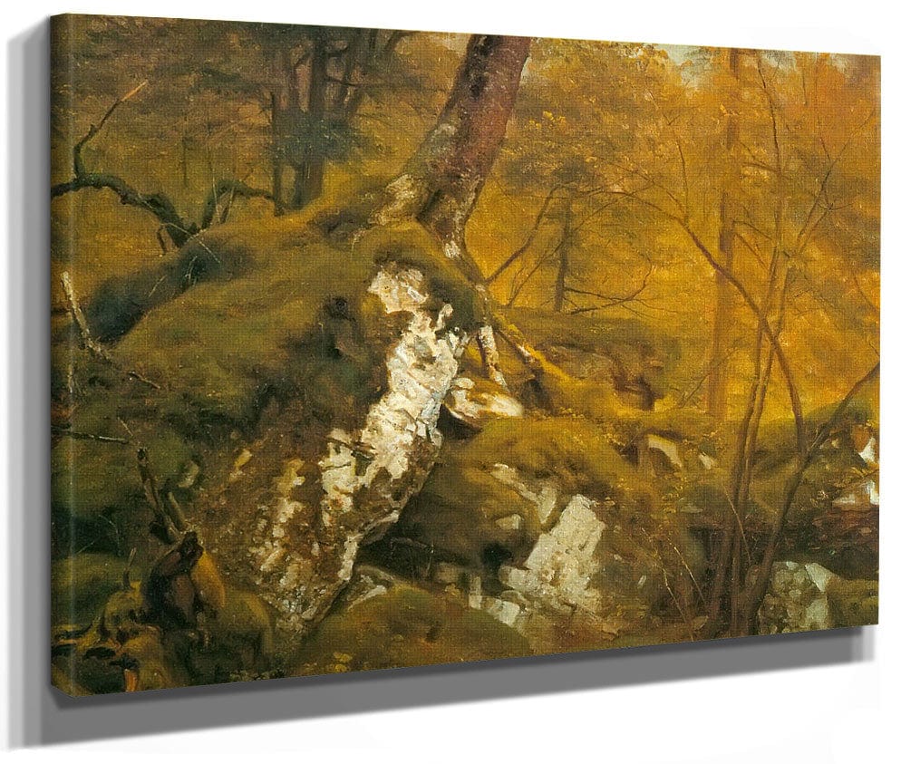 Study By Of By A By Wood By Interior By Asher By Brown By Durand Fine Art Print 2