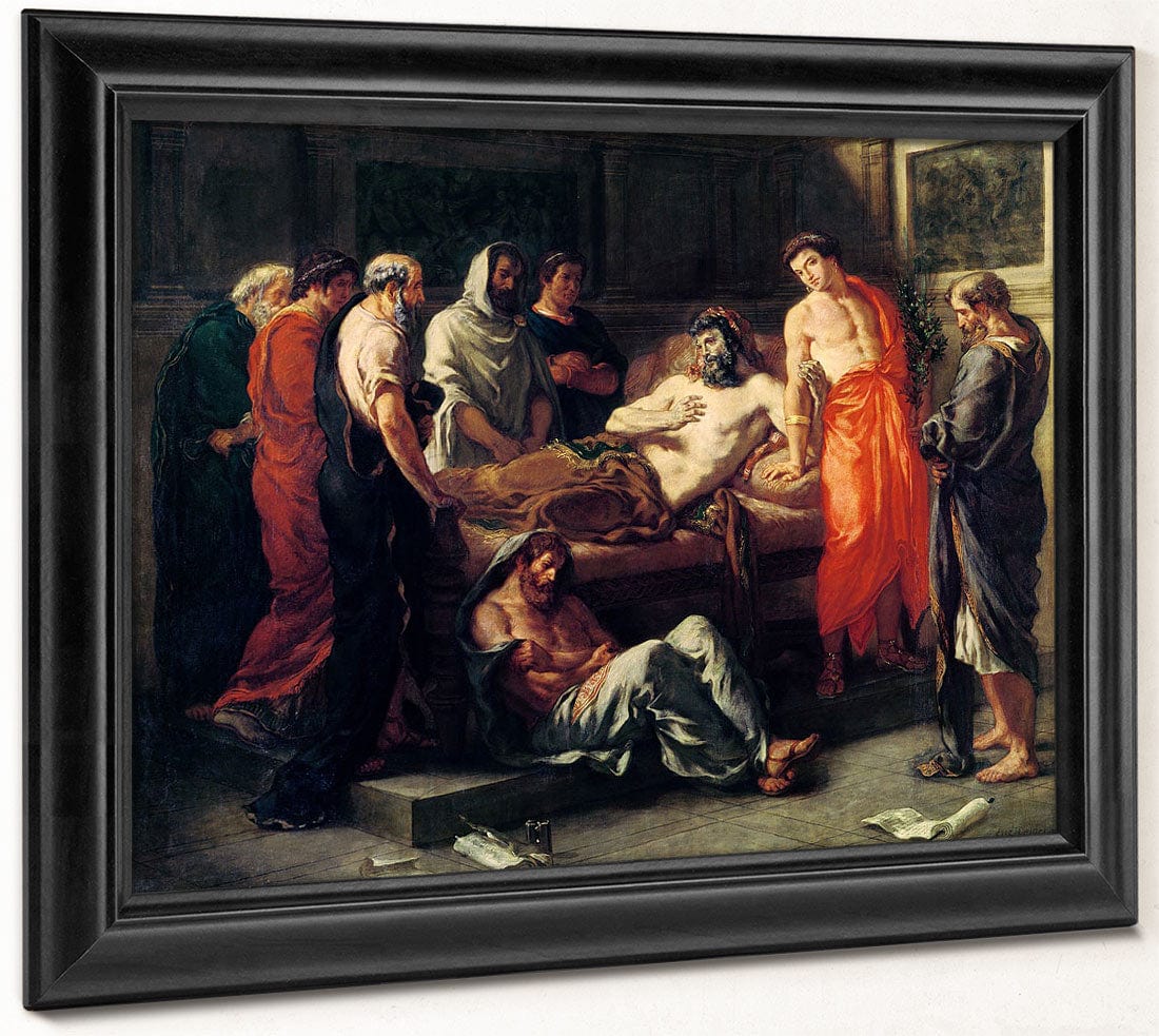 Study For The Death Of Marcus Aurelius (121 180) By Ferdinand Victor Eugene Delacroix Fine Art Print 2