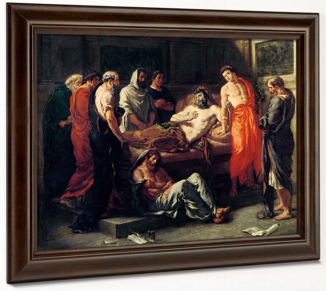 Study For The Death Of Marcus Aurelius (121 180) By Ferdinand Victor Eugene Delacroix Fine Art Print 2