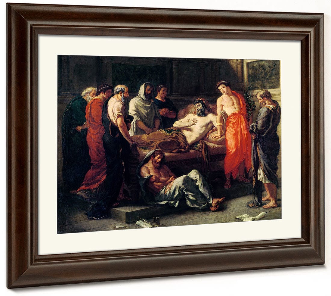 Study For The Death Of Marcus Aurelius (121 180) By Ferdinand Victor Eugene Delacroix Fine Art Print 2