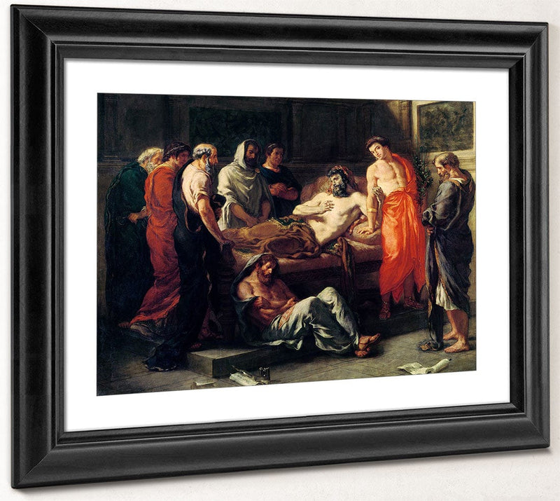 Study For The Death Of Marcus Aurelius (121 180) By Ferdinand Victor Eugene Delacroix Fine Art Print 2