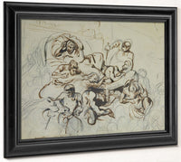 Study For The Death Of Sardanapalus 1 By Ferdinand Victor Eugene Delacroix Fine Art Print 2