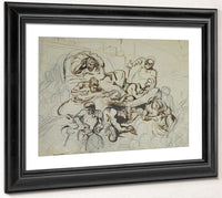 Study For The Death Of Sardanapalus 1 By Ferdinand Victor Eugene Delacroix Fine Art Print 2