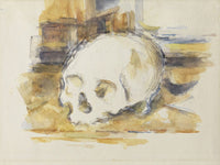 Study Of A Skull By Paul Cezanne Fine Art Print 2