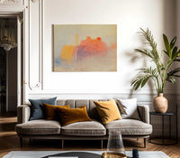 Study Of Buildings Above A Lake Or River C By Jwm Turner Fine Art Print 2