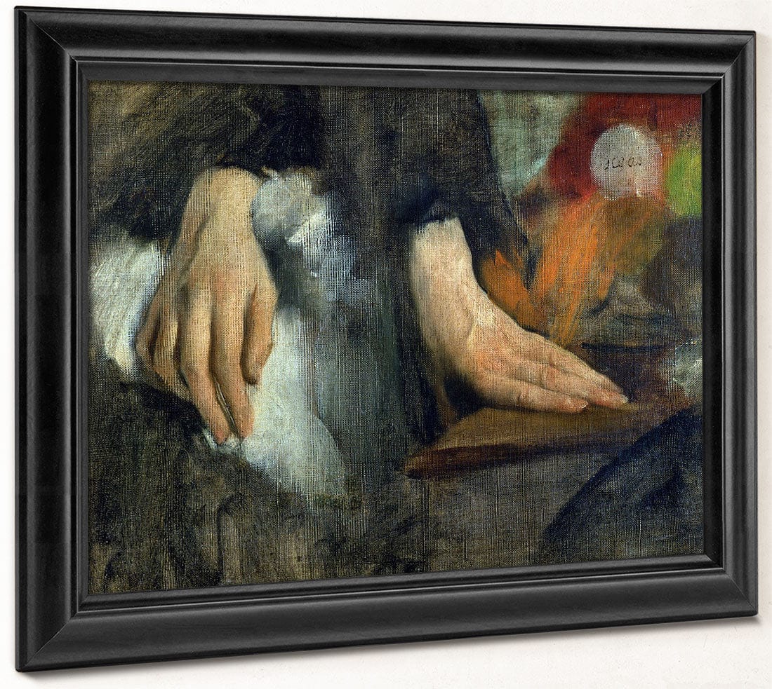 Study Of Hands By Edgar Degas Fine Art Print 2