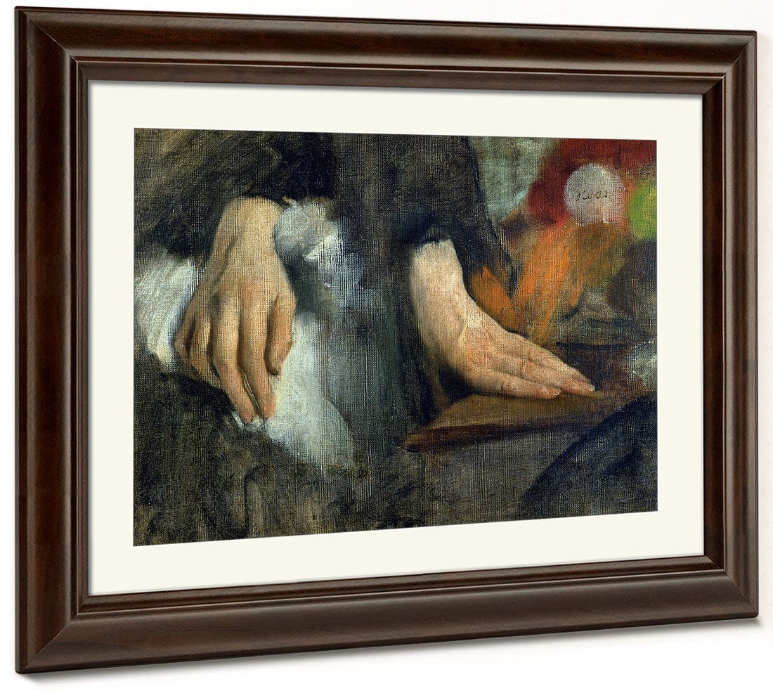 Study Of Hands By Edgar Degas Fine Art Print 2