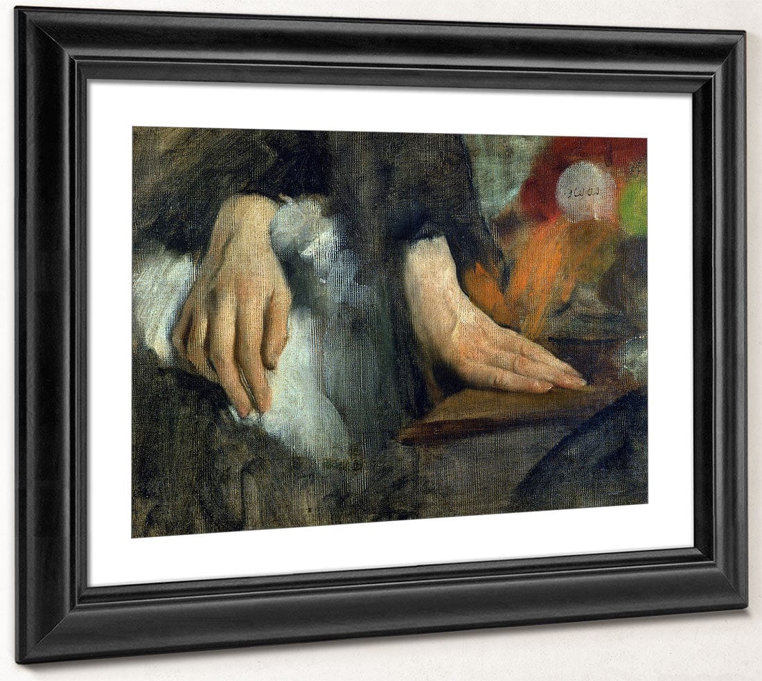 Study Of Hands By Edgar Degas Fine Art Print 2