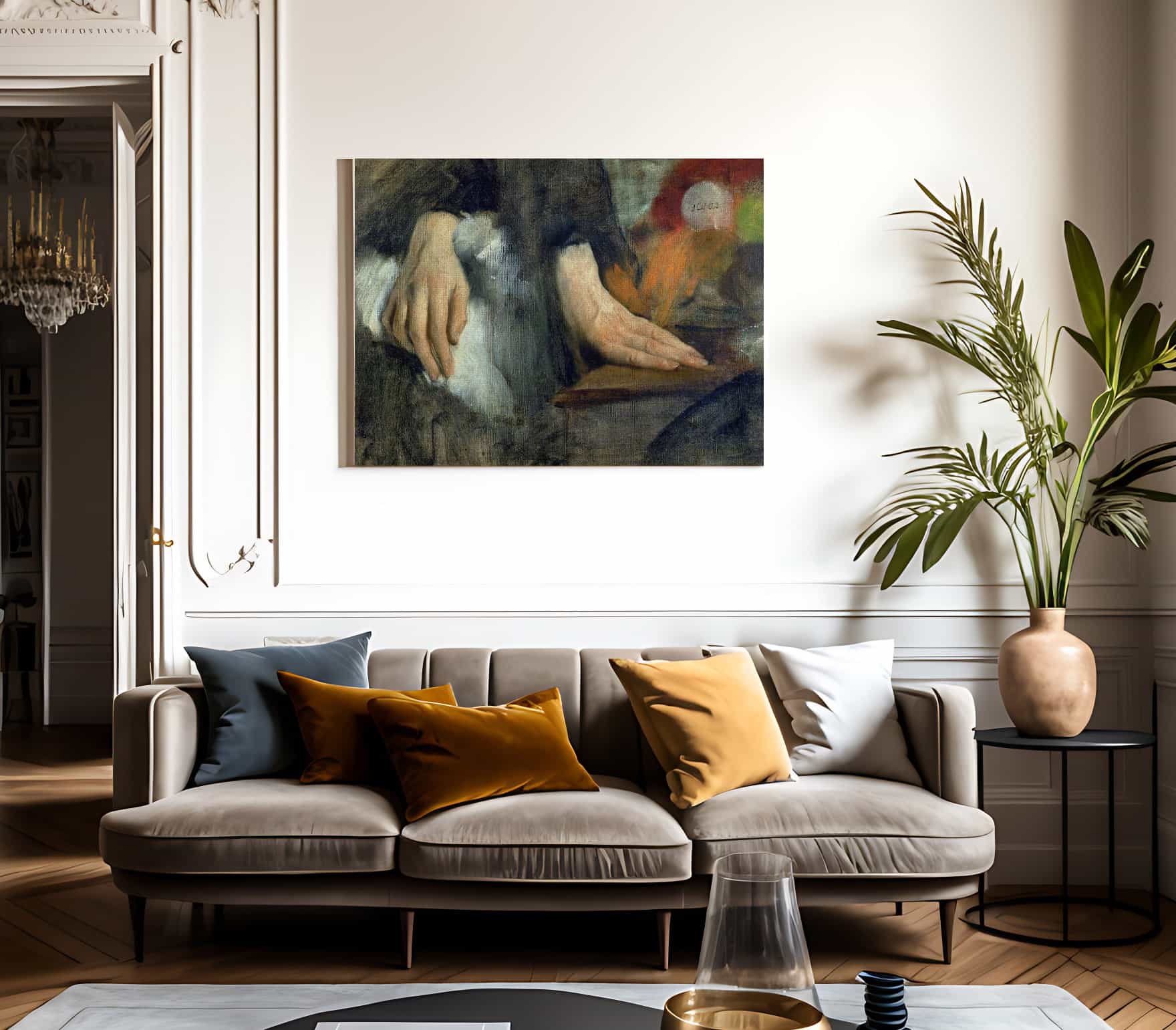 Study Of Hands By Edgar Degas Fine Art Print 2