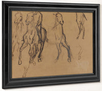 Study Of Horses By Edgar Degas Fine Art Print 2
