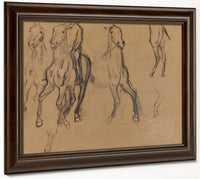 Study Of Horses By Edgar Degas Fine Art Print 2