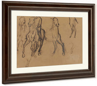 Study Of Horses By Edgar Degas Fine Art Print 2