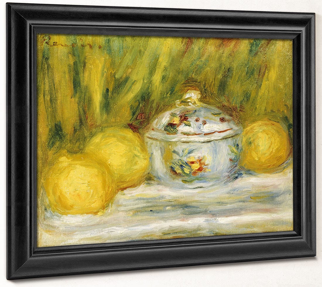 Sugar Bowl And Lemons By Pierre Auguste Renoir Fine Art Print 2