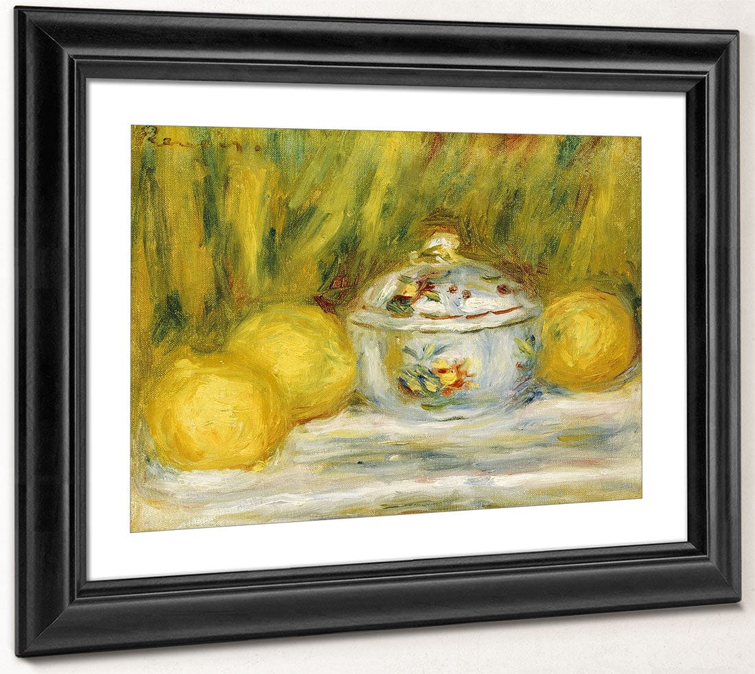 Sugar Bowl And Lemons By Pierre Auguste Renoir Fine Art Print 2