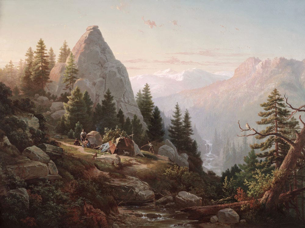 Sugar Loaf Peak, El Dorado County By Thomas Hill Fine Art Print 2