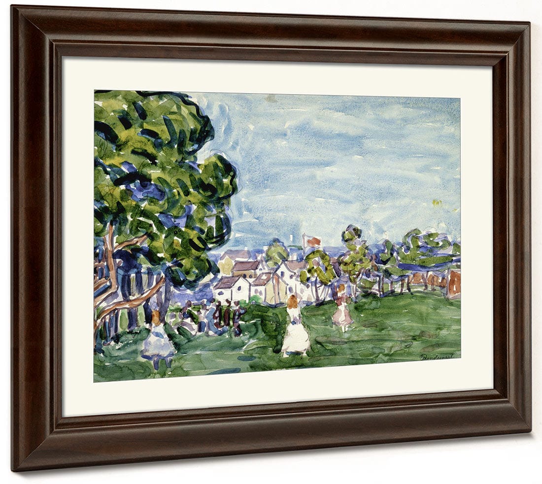Summer Day, New England By Maurice Brazil Prendergast Fine Art Print 2