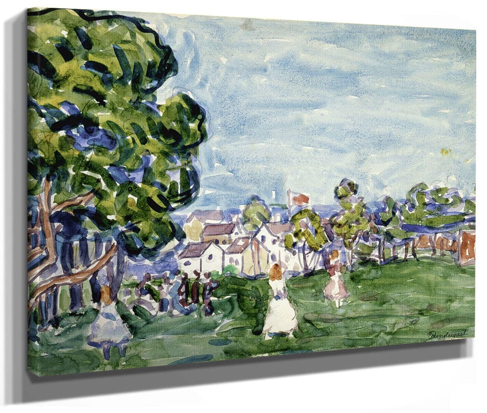 Summer Day, New England By Maurice Brazil Prendergast Fine Art Print 2