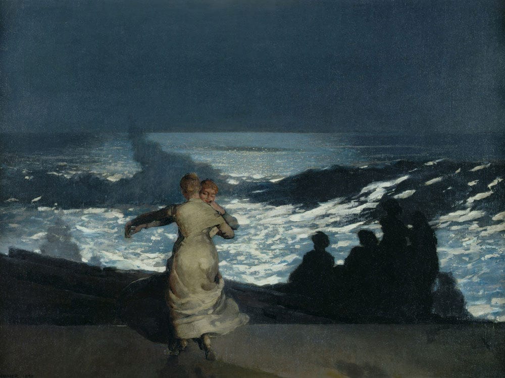 Summer Night By Winslow Homer Fine Art Print 2