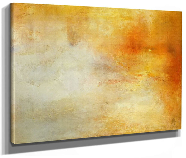 Sun Setting Over A Lake By Jwm Turner Fine Art Print 2
