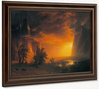 Sunset By In By The By Yosemite By Valley By Albert By Bierstadt Fine Art Print 2