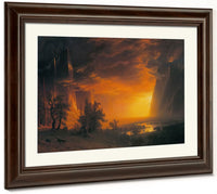 Sunset By In By The By Yosemite By Valley By Albert By Bierstadt Fine Art Print 2